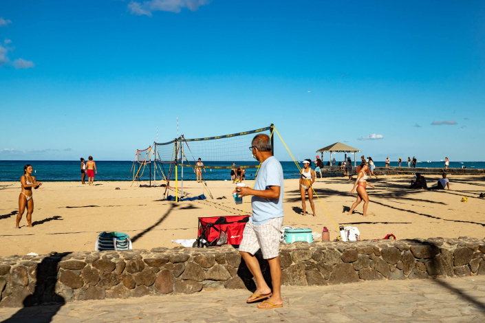 Waikiki Beach Volley Ball Oahu