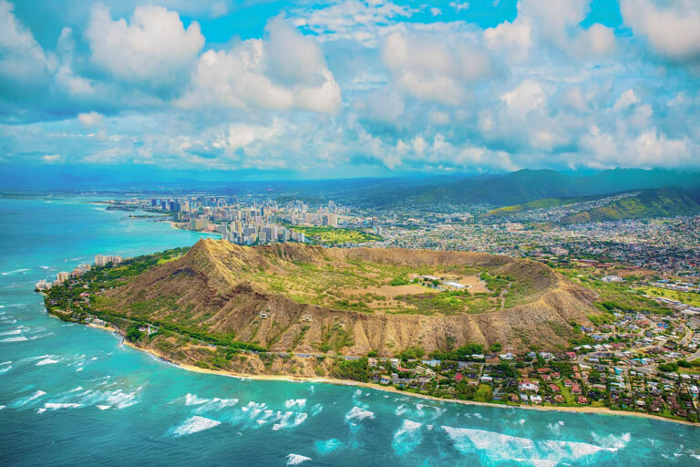 Beautiful View Of Diamond Head And Honolulu City Oahu Feature X Mini