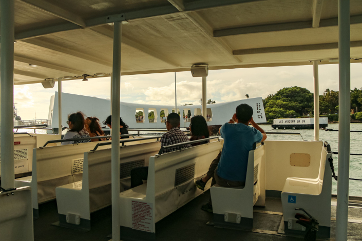 Visitors Boat Pearl Harbor
